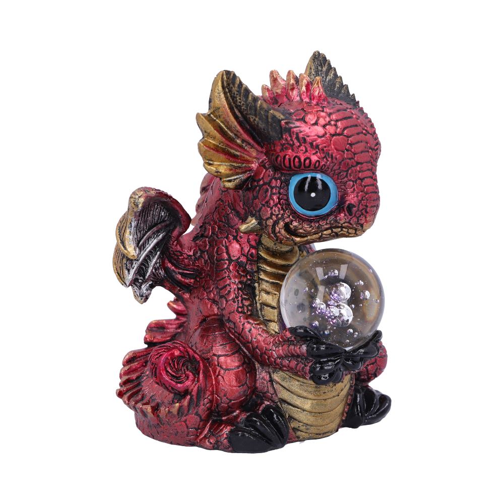 Détails artistiques de la Figurine du Dragon Orbe 10,8 cm, révélant l'artisanat soigné et les couleurs vibrantes.