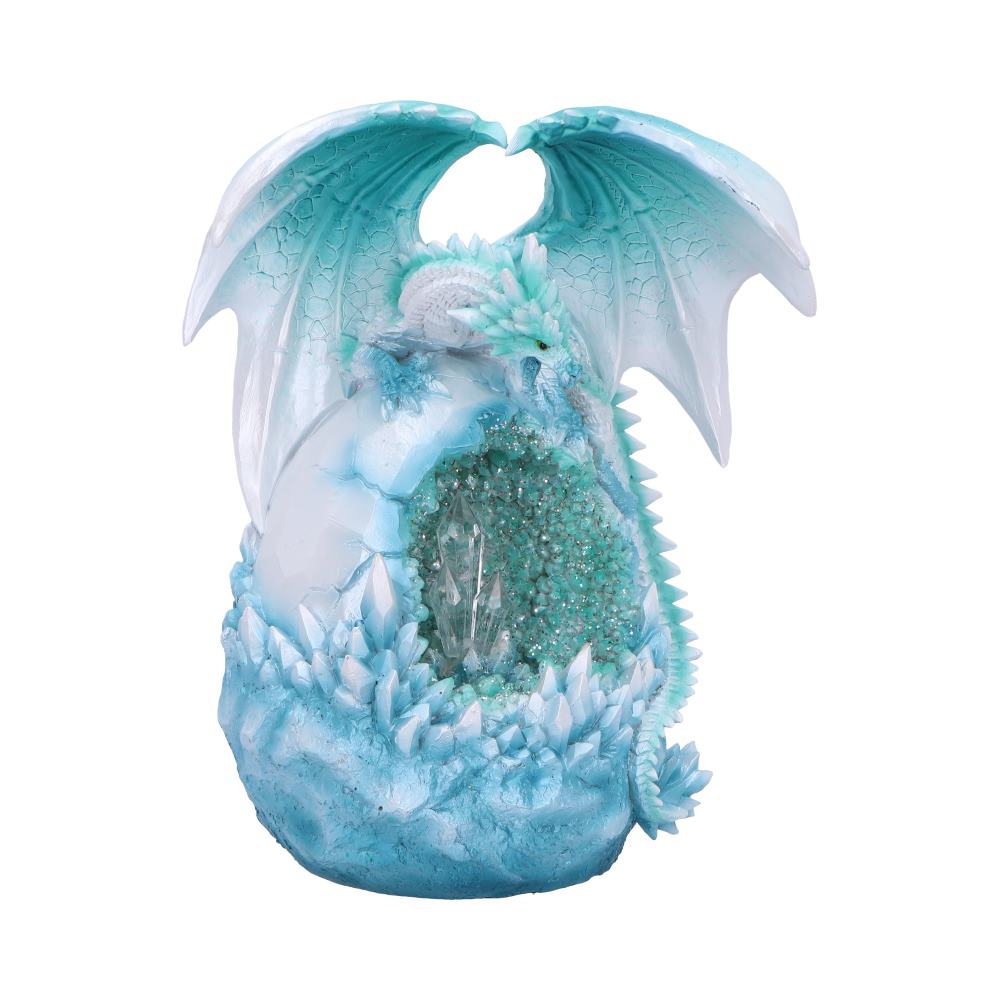 Figurine du Dragon Aurores boréales 20 cm, représentation détaillée mettant en valeur la brillance des cieux polaires.
