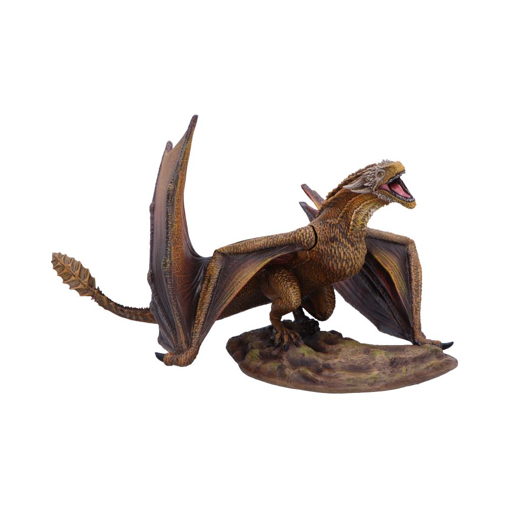 Figurine Viserion de Game of Thrones, 31.5cm, sculptée en résine par Nemesis Now, capturant la majesté et la puissance du dragon emblématique avec des détails époustouflants.