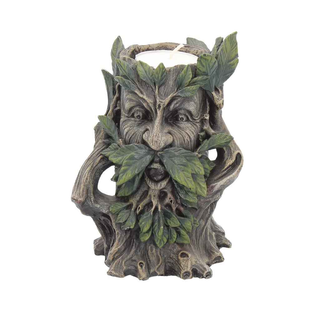 Photophore Wildwood Tree Spirit de Nemesis Now, illuminant votre espace avec une lueur mystérieuse et accueillante. Ce design captivant, avec ses bras en forme de branches et son visage d'esprit forestier, évoque la magie de la nature.